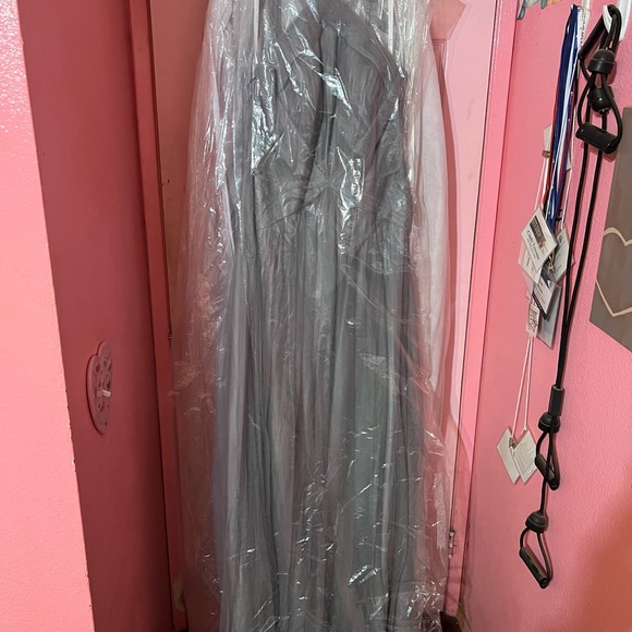 Hayley Paige Gray Formal Dress - Picture 5 of 5